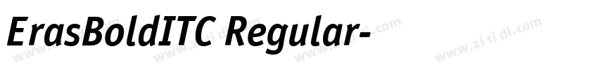 ErasBoldITC Regular字体转换